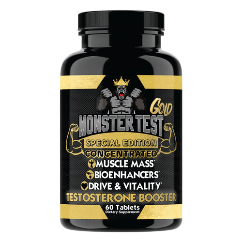 MONSTER GOLD Ganancia Muscular, Perdida de Grasa y Multivitamínico