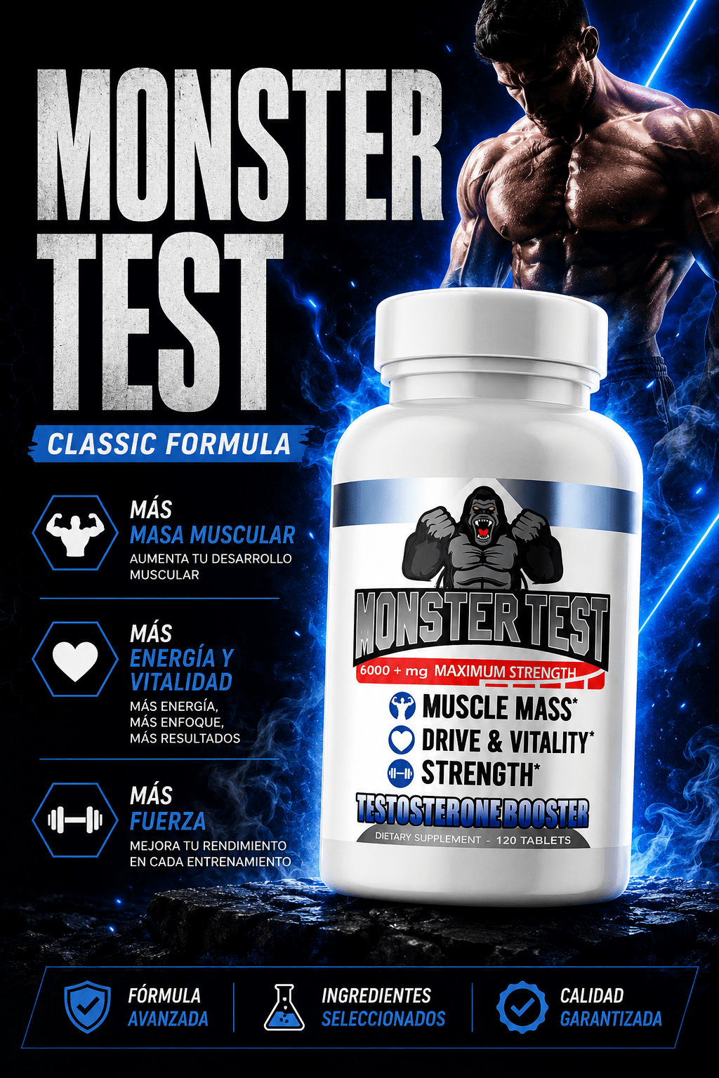 MONSTER CLÁSICO (Energía + Rendimiento) - PowerFit Suplementos